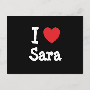 I kärlek Sara eart T-Shirt Vykort