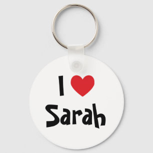 I Kärlek Sarah Keychain Nyckelring