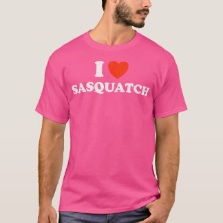 I Kärlek Sasquatch - Funny Cryptid Bigfoot Yeti Mo T Shirt
