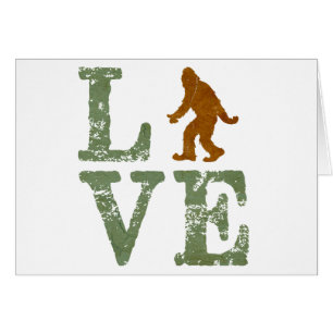 I kärlek Sasquatch Hälsningskort