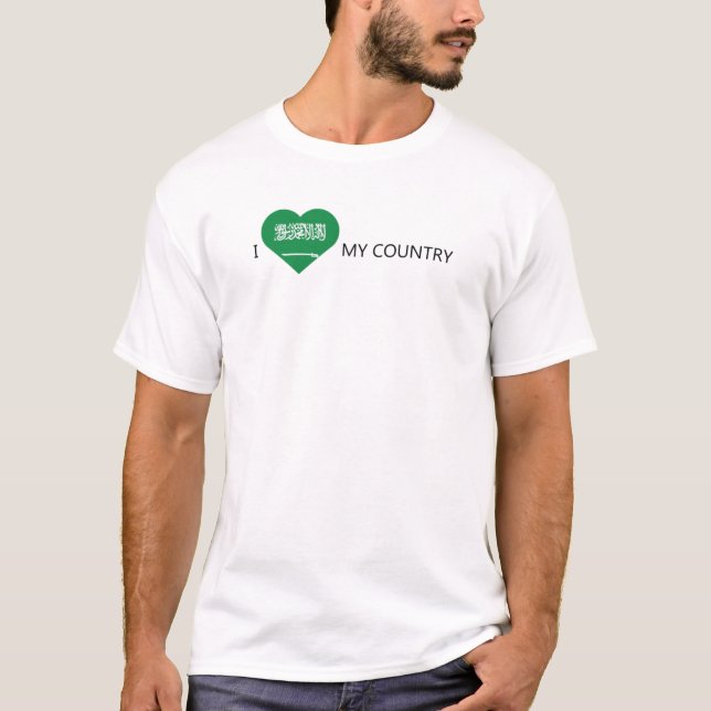 I Kärlek Saudiarabien T Shirt (Framsida)