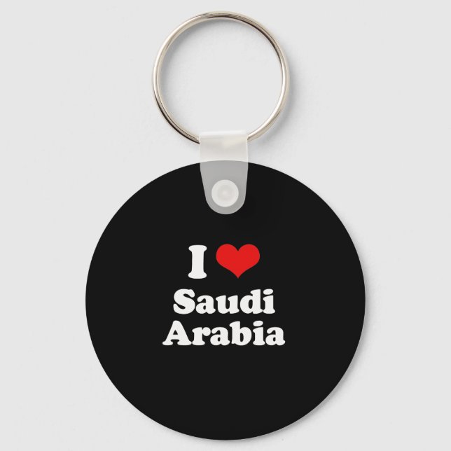 I Kärlek Saudiarabien Tshirt Nyckelring (Framsida)