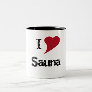 I Kärlek Sauna Två-Tonad Mugg
