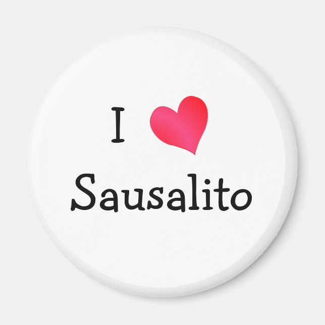 I Kärlek Sausalito Magnet (Framsidan)