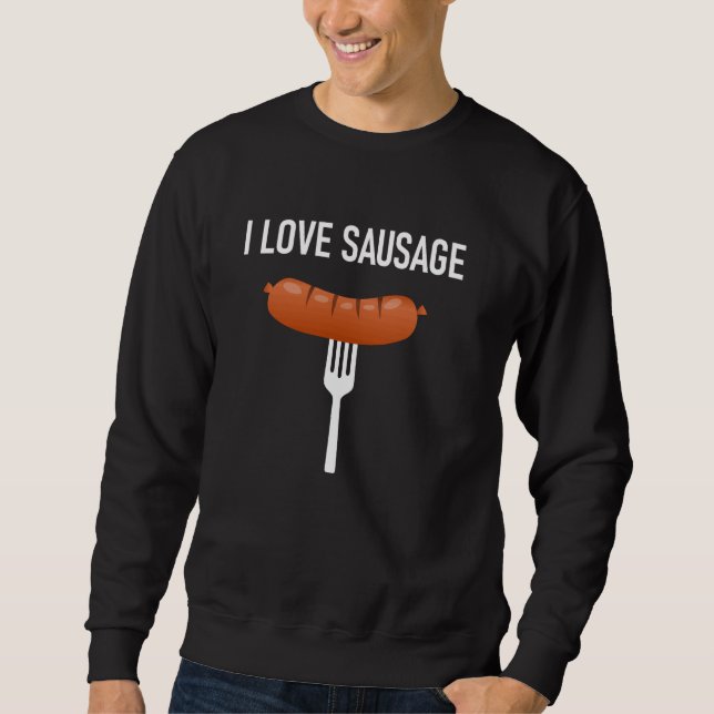 I Kärlek Sause, Funny, Joke, Sarkastic Ord Lång Ärmad Tröja (Framsida)
