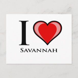 I Kärlek Savannah Vykort