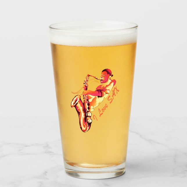 I Kärlek Sax Glaskopp (Framsida fylld)