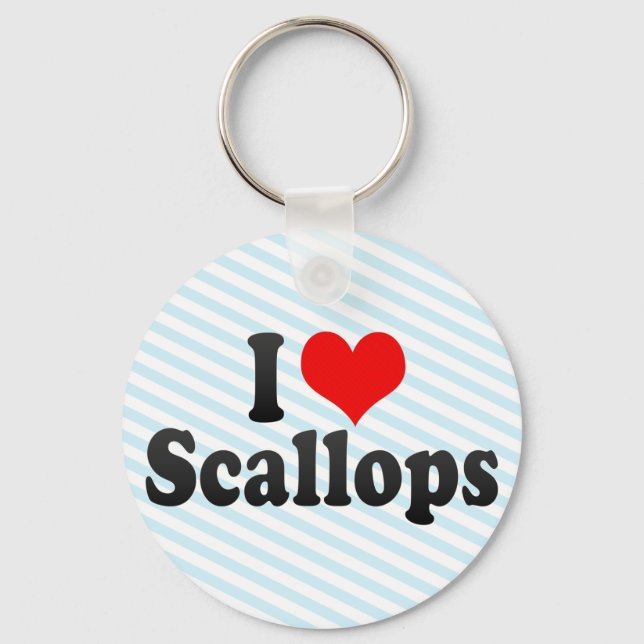 I Kärlek Scallops Nyckelring (Framsida)