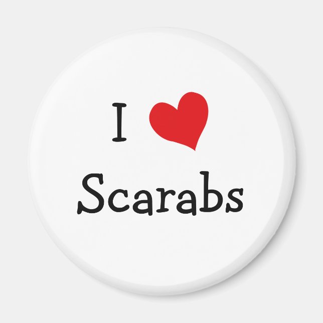 I Kärlek Scarabs Magnet (Framsidan)