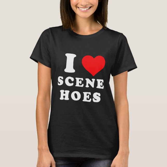 I Kärlek Scene Hoes 1 T Shirt (Framsida)