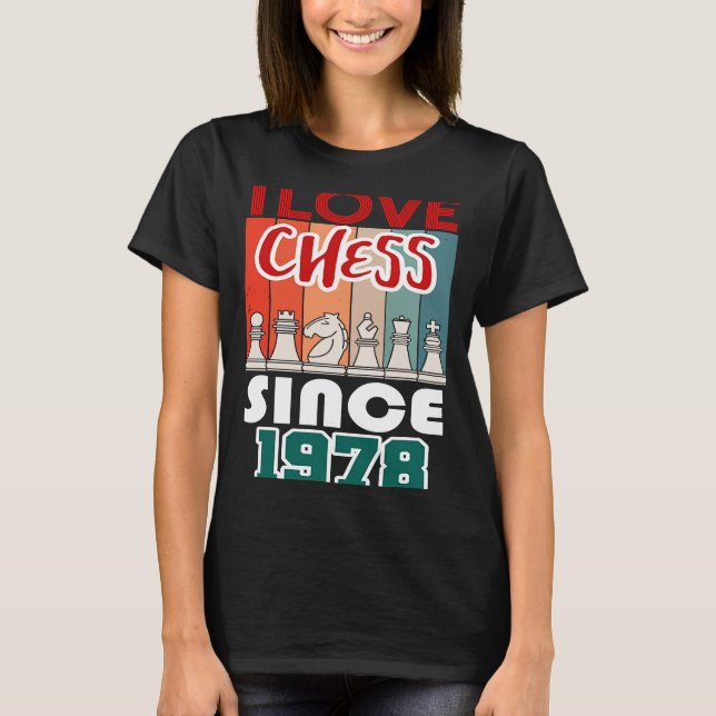 I kärlek schack sedan 1978 t shirt (Framsida)
