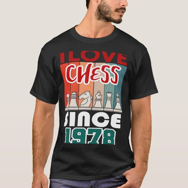 I kärlek schack sedan 1978 t shirt (Framsida)
