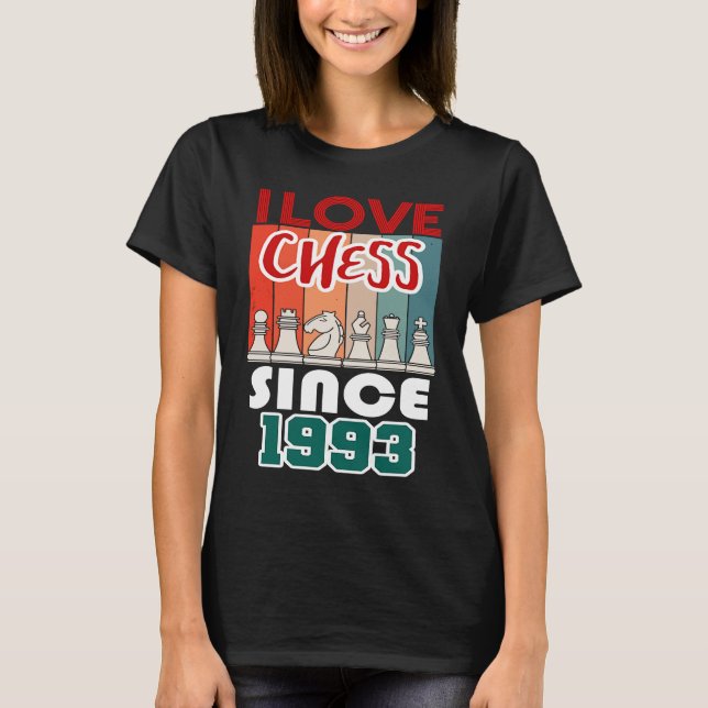 I kärlek schack sedan 1993 t shirt (Framsida)