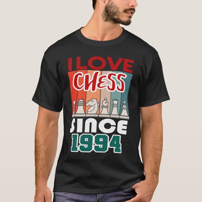 I kärlek schack sedan 1994 t shirt (Framsida)