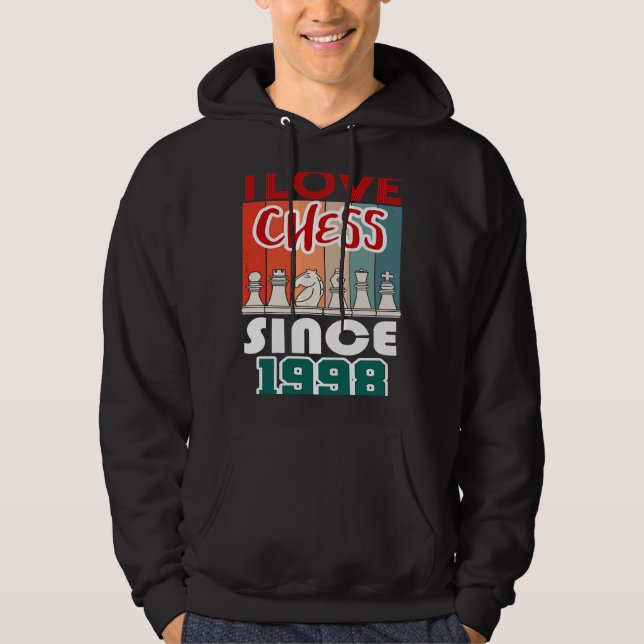 I kärlek schack sedan 1998 hoodie (Framsida)