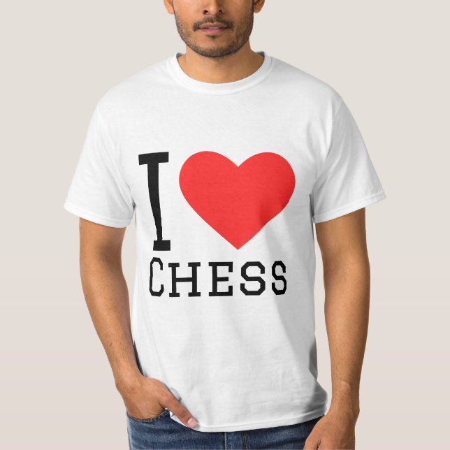 I kärlek schess t shirt (Framsida)
