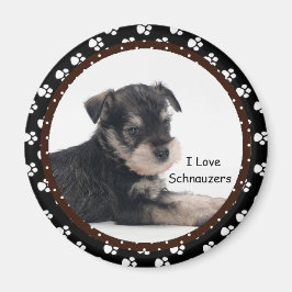 I kärlek Schnauzers Magnet