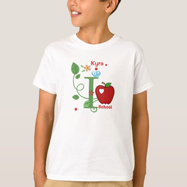 I Kärlek School Barn T-Shirt (Framsida)