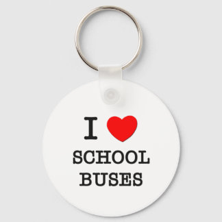I Kärlek School Buss Nyckelring