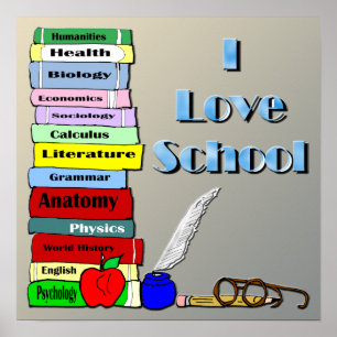 I Kärlek School Poster