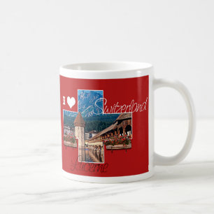 I kärlek Schweiz Kaffemugg