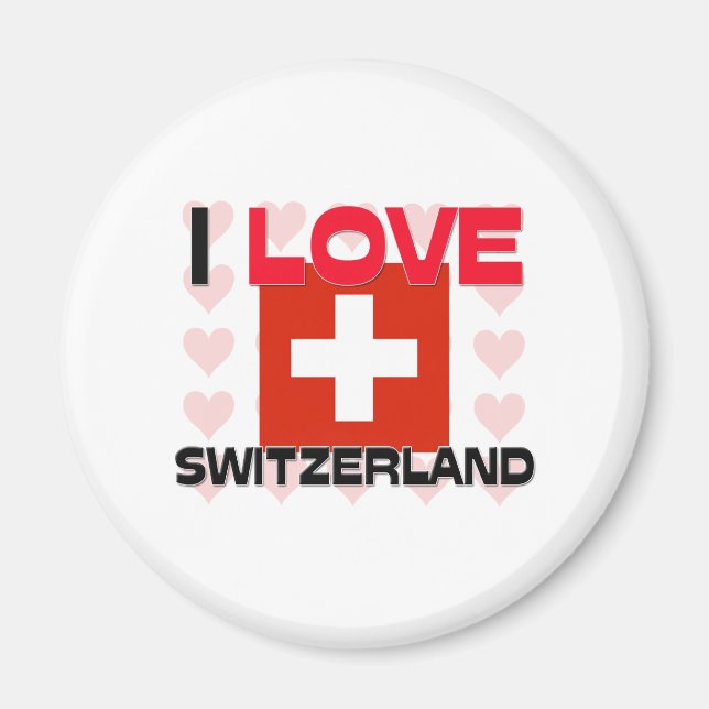 I Kärlek Schweiz Magnet (Framsidan)