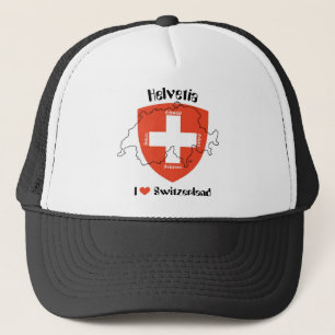 I kärlek Schweiz Mütze Keps
