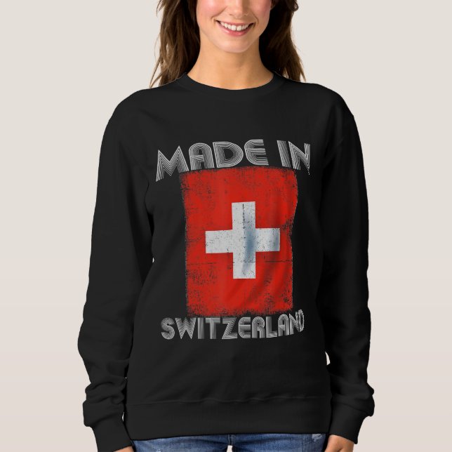 I Kärlek Schweiz:s i min danska schweiziska Flagga T Shirt (Framsida)