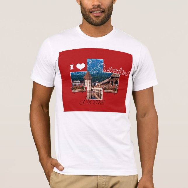 I kärlek Schweiz T Shirt (Framsida)