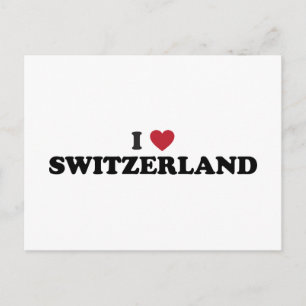 I Kärlek Schweiz Vykort
