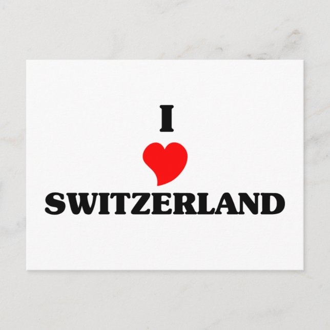 I Kärlek Schweiz Vykort (Framsida)