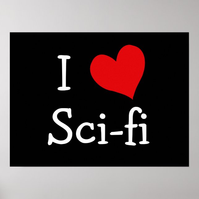 I Kärlek Sci-fi Poster (Framsidan)