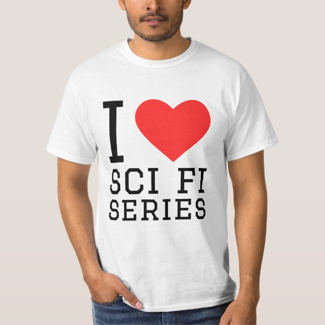 I kärlek sci fi-serie t shirt (Framsida)