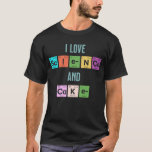 I Kärlek Science and Cake T Shirt<br><div class="desc">Ge uttryck för din passion både för vetenskapen och för livets söta sida med vår "I Kärlek Science and Cake"-design. Denna roligt och visuella utformning förenar två underbara kärlek - kunskapssträvan och glädjen att ägna sig åt goda efterrätter. Oavsett om du är en vetenskapsman med en söt tand eller bara...</div>