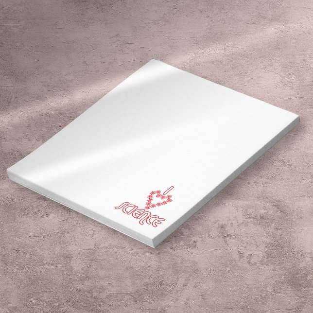 I Kärlek Science Anteckningsblock (I Love Science Modern Fun Notepad)