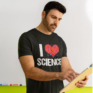 I Kärlek Science Coola Scientist T Shirt