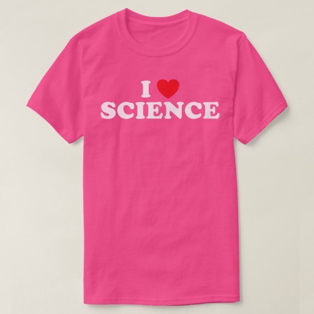 I Kärlek Science Heart Scientific Luv Knowledge Sm T Shirt (Design framsida)