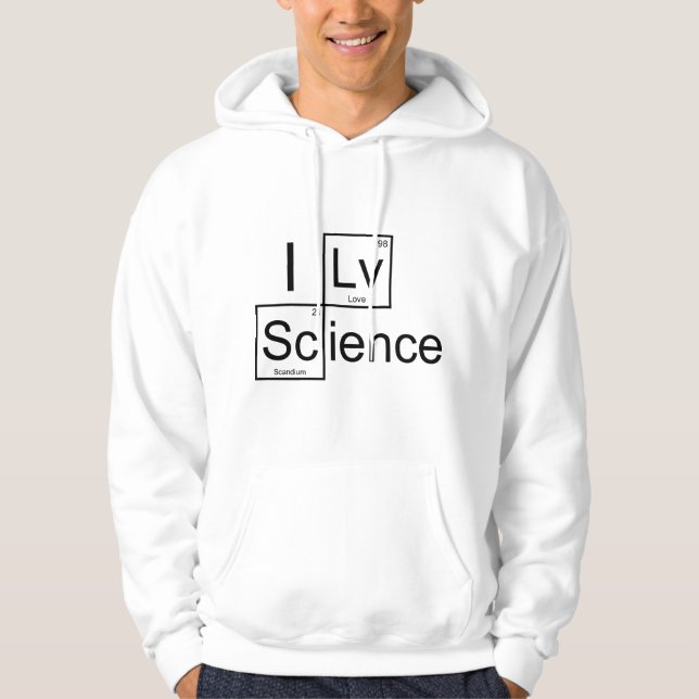 I Kärlek Science Hoodie (Framsida)