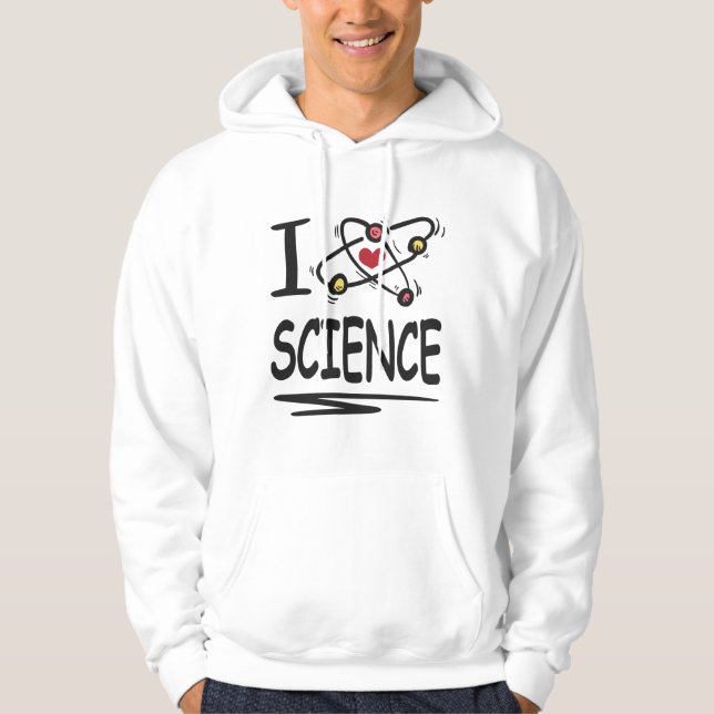 I kärlek Science Hoodie (Framsida)