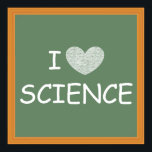 I Kärlek Science Poster<br><div class="desc">Detta poster visningar bild i en kalkylpanel med vitt teckensnitt "I [hjärta] SCIENCE in". Det är en underbar gåva till vetenskapslärare - inklusive dem som undervisar i biologi,  kemi,  anatomi,  fysik,  geologi,  astronomi osv.</div>
