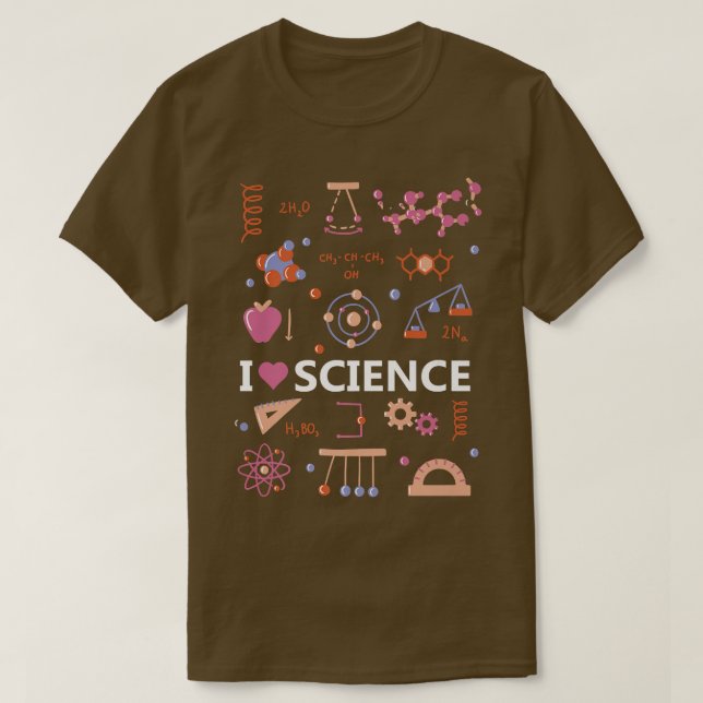 I Kärlek Science Premium T Shirt (Design framsida)