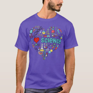 I Kärlek Science Science Heart Proud Science T Shirt