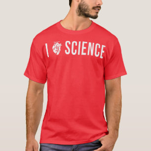 I Kärlek Science Science Heart Proud Science T Shirt