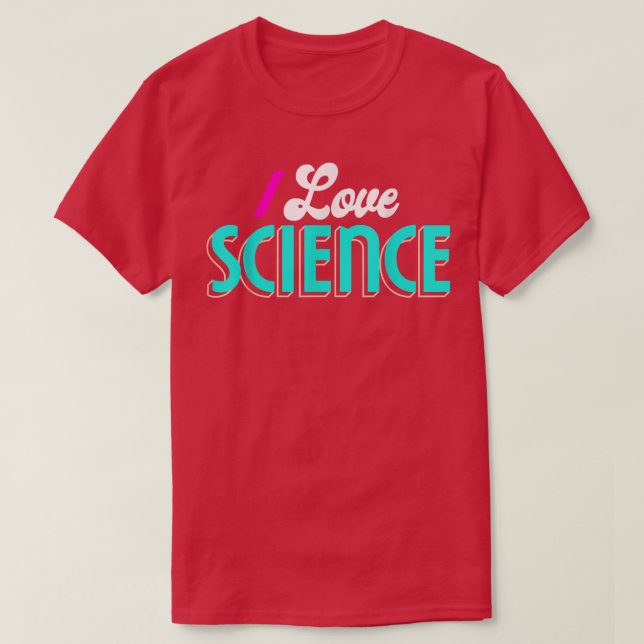 I Kärlek Science Shirt Science1033 T (Design framsida)