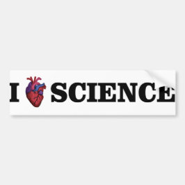 I Kärlek Science-stötfångare Bildekal