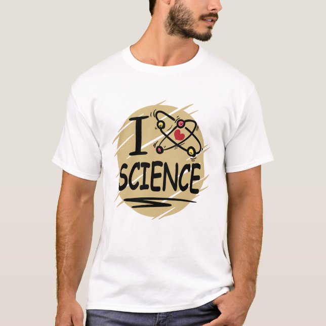 I kärlek Science T Shirt (Framsida)