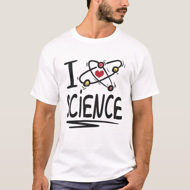 I kärlek Science T Shirt (Framsida)