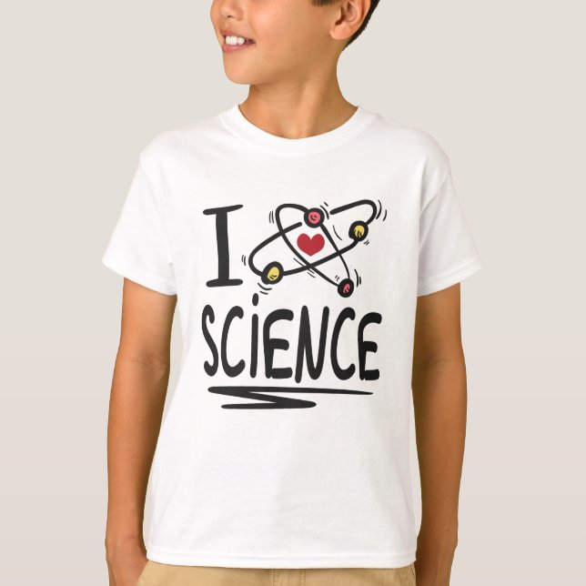I kärlek Science T Shirt (Framsida)