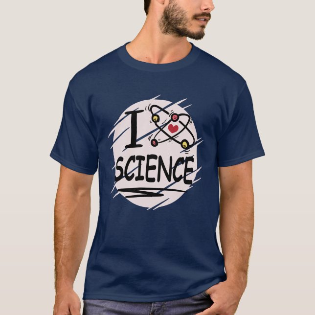 I kärlek Science T Shirt (Framsida)