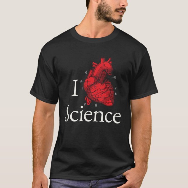 I Kärlek Science T Shirt (Framsida)